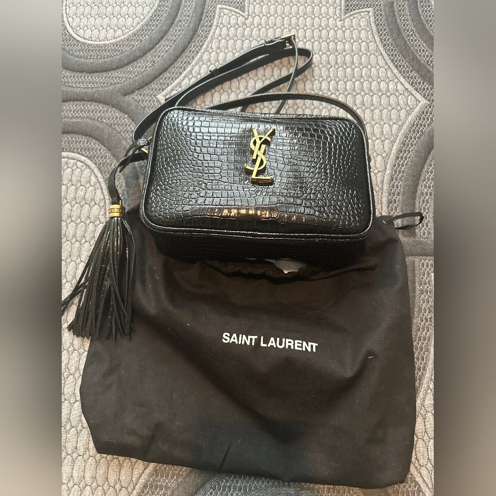 Authentic YSL crocodile Skin Camera Bag